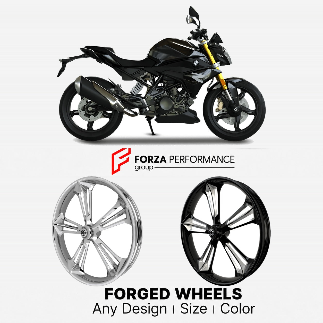 CUSTOM FORGED WHEELS RIMS for BMW G310R G310GS