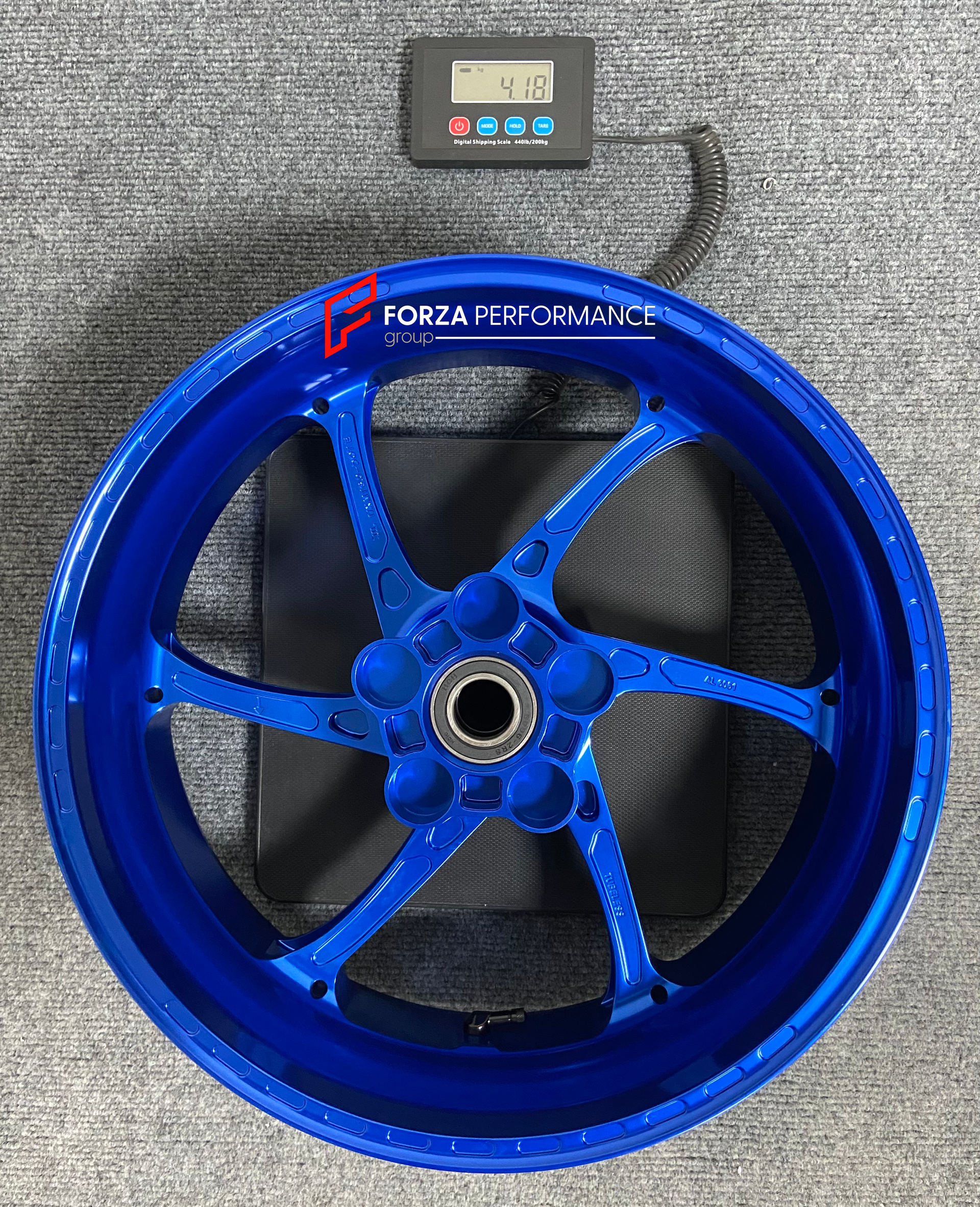 We manufacture premium quality forged motorcycle wheels rims for BMW M1000RR in any design, size, color.

Wheel sizes (motorcycle spec):

Front: 3.5 x 17

Rear: 6 x 17

Weight:

Front: 3.18 kg (7.01 lbs)

Rear: 4.18 kg (9.21 lbs)


Finishing: Gloss Sky Blue + Gloss Blue

Optional for an additional price: Dual-Color, Brushing, Chroming, Polishing, Carbon Barrel.

We offer motorcycle wheels in many sizes: 16, 17, 18, 19, 20, 21, 23, 26, 30, 32, and 34 inches. If you need a different size, please contact 