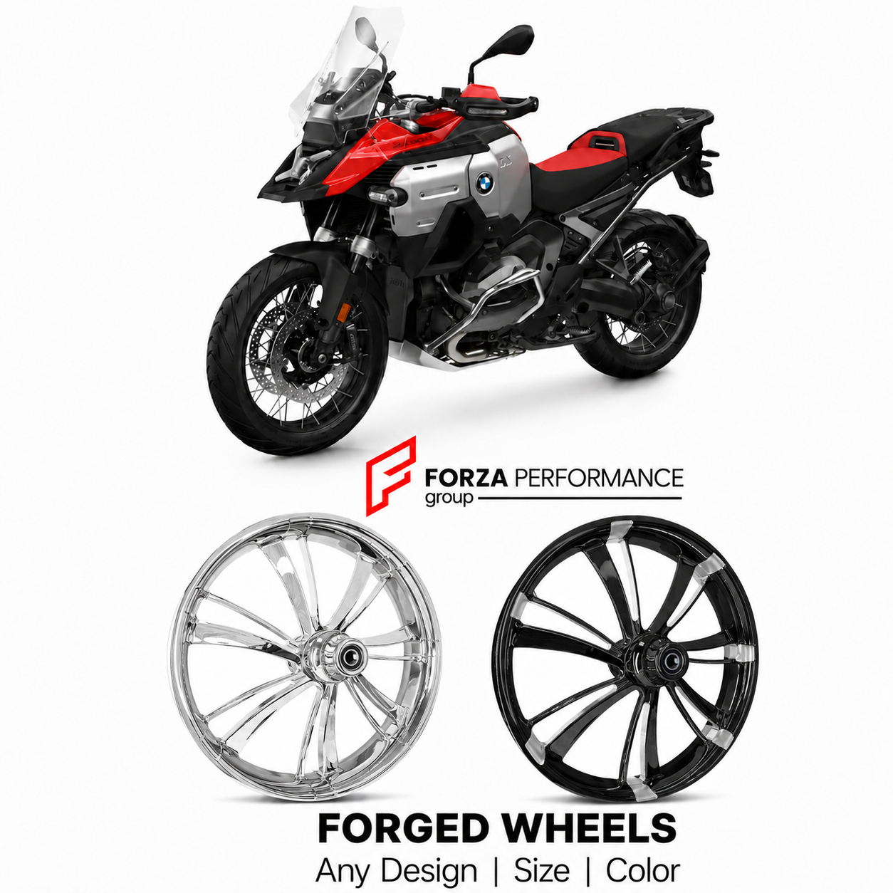 CUSTOM FORGED WHEELS RIMS for BMW R1250GS R1300GS