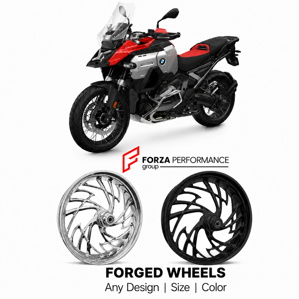 CUSTOM FORGED WHEELS RIMS for BMW R1250GS R1300GS