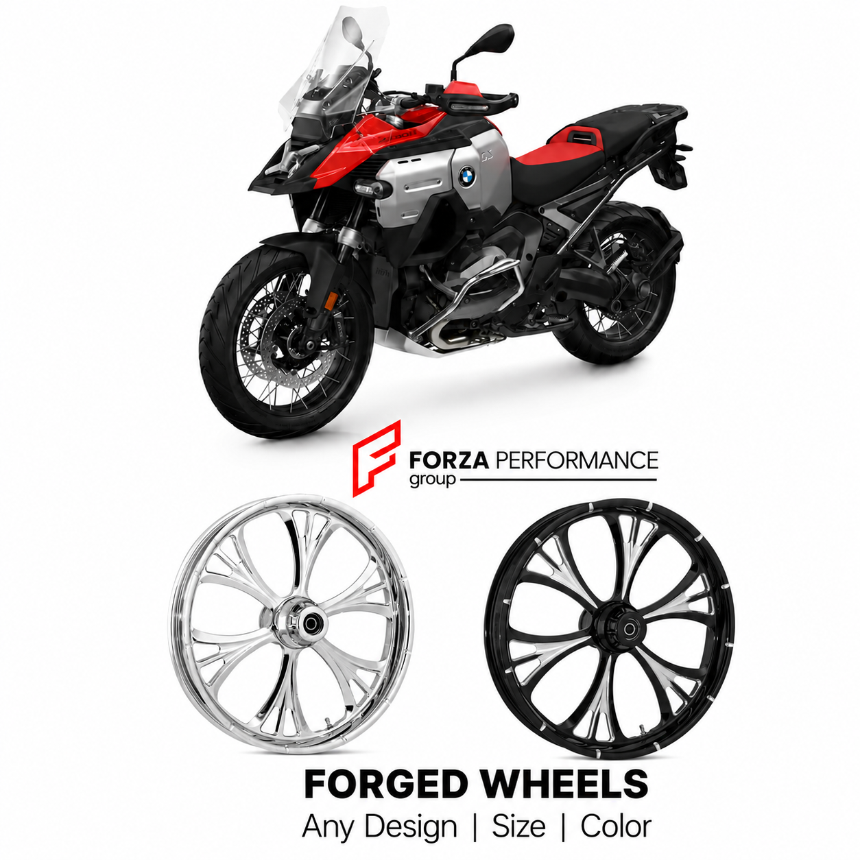 CUSTOM FORGED WHEELS RIMS for BMW R1250GS R1300GS