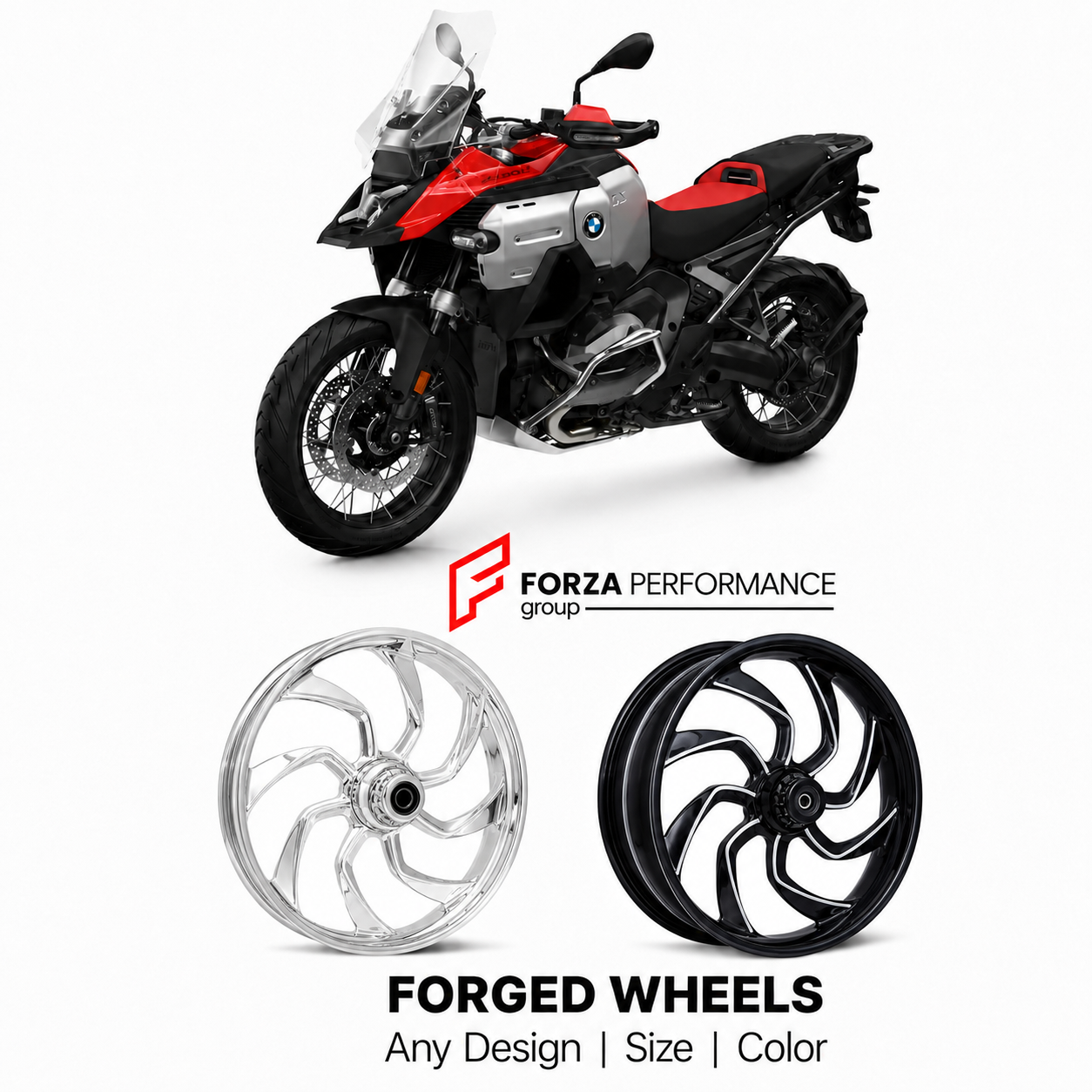 CUSTOM FORGED WHEELS RIMS for BMW R1250GS R1300GS