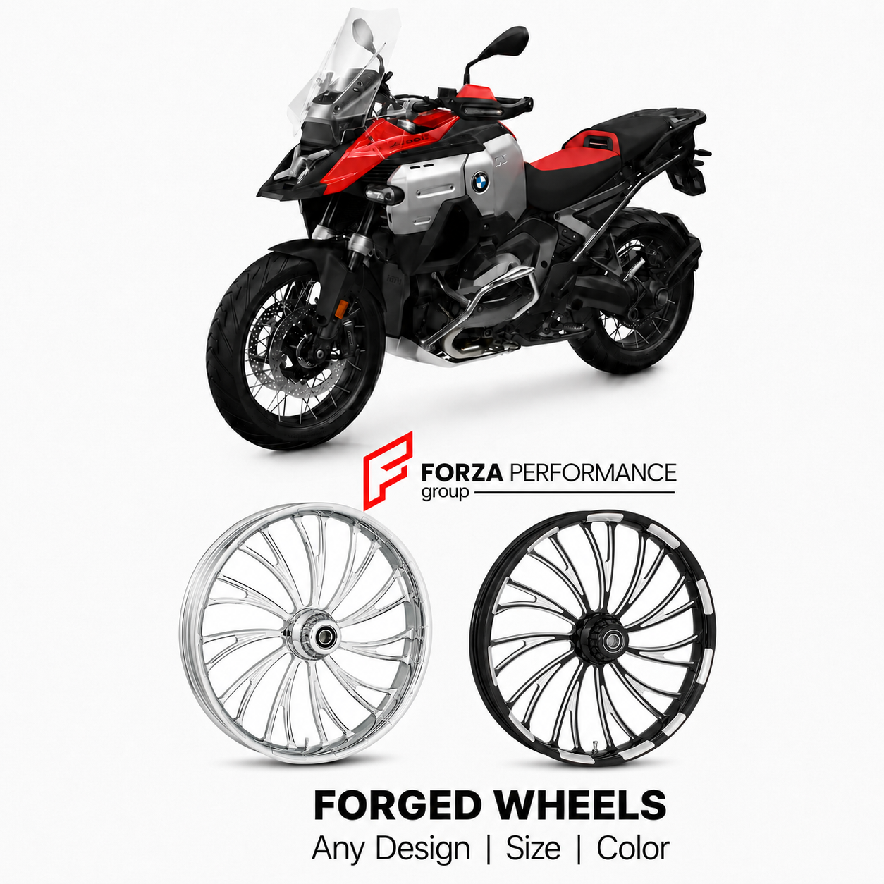 CUSTOM FORGED WHEELS RIMS for BMW R1250GS R1300GS