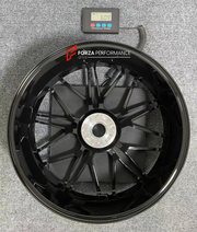 We manufactured premium quality forged motorcycle wheels rims for our client's DUCATI HYPERMOTARD with the following specifications:

Wheel sizes (motorcycle spec):

Rear: 5.5 x 17

Weight:

Rear: 6.09 kg (13.43 lbs)


Finishing:&nbsp;Gloss Black with Machined Face + Gloss Red

Optional for an additional price: Dual-Color, Brushing, Chroming, Polishing, Carbon Barrel.