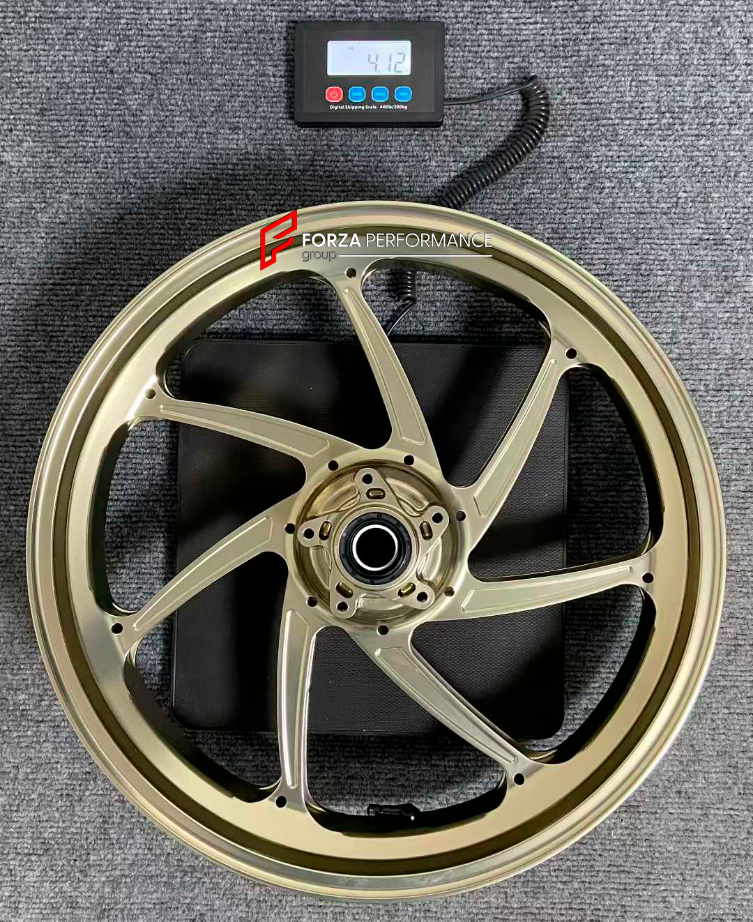 We manufacture premium quality forged motorcycle wheels rims for DUCATI PANIGALE in any design, size and color.

Wheel sizes (motorcycle spec):

Front: 3.5 x 17

Rear: 6 x 17

Weight:

Front: 4.12 kg (9.08 lbs)

Rear:&nbsp;4.22 kg (9.30 lbs)

Finishing: Satin Bronze