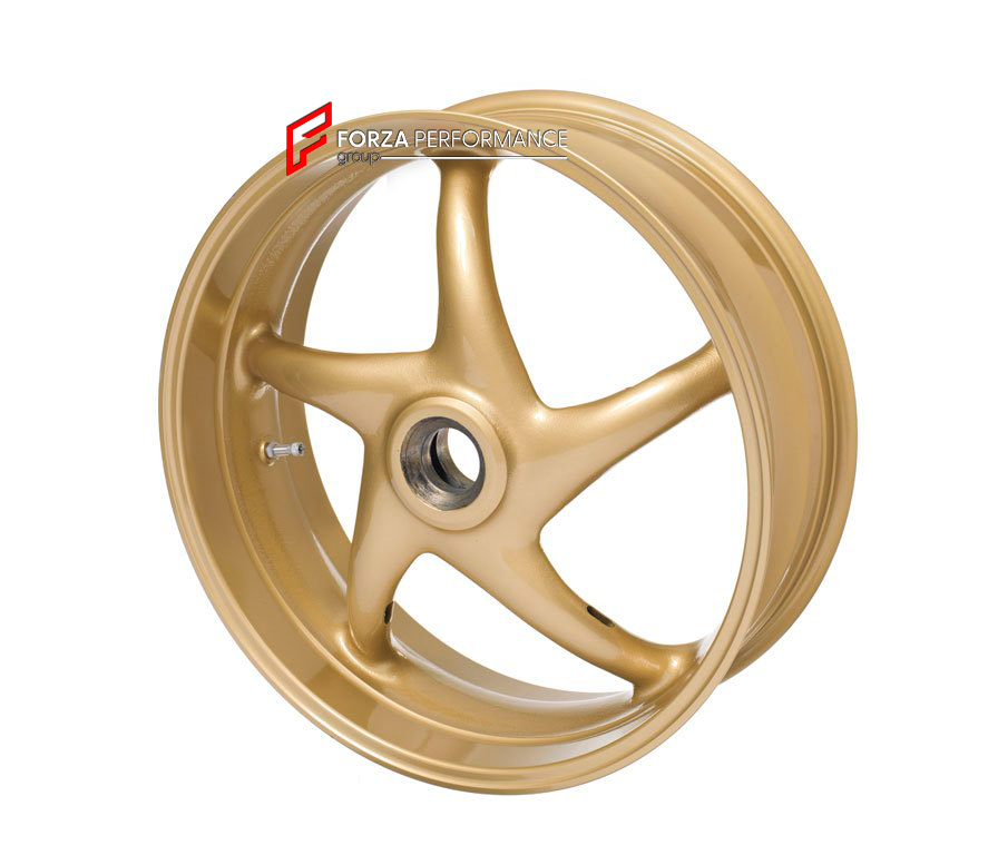 We manufacture premium quality forged motorcycle wheels rims for DUCATI PANIGALE in any design, size and color.

Wheel sizes (motorcycle spec):

Front: 3.5 x 17

Rear: 6 x 17

Finishing: Any

We offer motorcycle wheels in many sizes: 16, 17, 18, 19, 20, 21, 23, 26, 30, 32, and 34 inches. If you need a different size, please contact us.
All our motorcycle wheels come with the bearings already installed.
Our wheels come with standard hubs, but you can choose to upgrade to our special performance hubs.
You can
