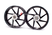 We manufacture premium quality forged motorcycle wheels rims for DUCATI PANIGALE in any design, size and color.

Wheel sizes (motorcycle spec):

Front: 3.5 x 17

Rear: 6 x 17

Finishing: Any

We offer motorcycle wheels in many sizes: 16, 17, 18, 19, 20, 21, 23, 26, 30, 32, and 34 inches. If you need a different size, please contact us.
All our motorcycle wheels come with the bearings already installed.
Our wheels come with standard hubs, but you can choose to upgrade to our special performance hubs.
You can