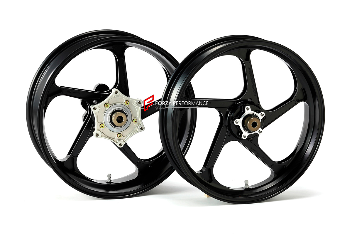 We manufacture premium quality forged motorcycle wheels rims for DUCATI PANIGALE in any design, size and color.

Wheel sizes (motorcycle spec):

Front: 3.5 x 17

Rear: 6 x 17

Finishing: Any

We offer motorcycle wheels in many sizes: 16, 17, 18, 19, 20, 21, 23, 26, 30, 32, and 34 inches. If you need a different size, please contact us.
All our motorcycle wheels come with the bearings already installed.
Our wheels come with standard hubs, but you can choose to upgrade to our special performance hubs.
You can