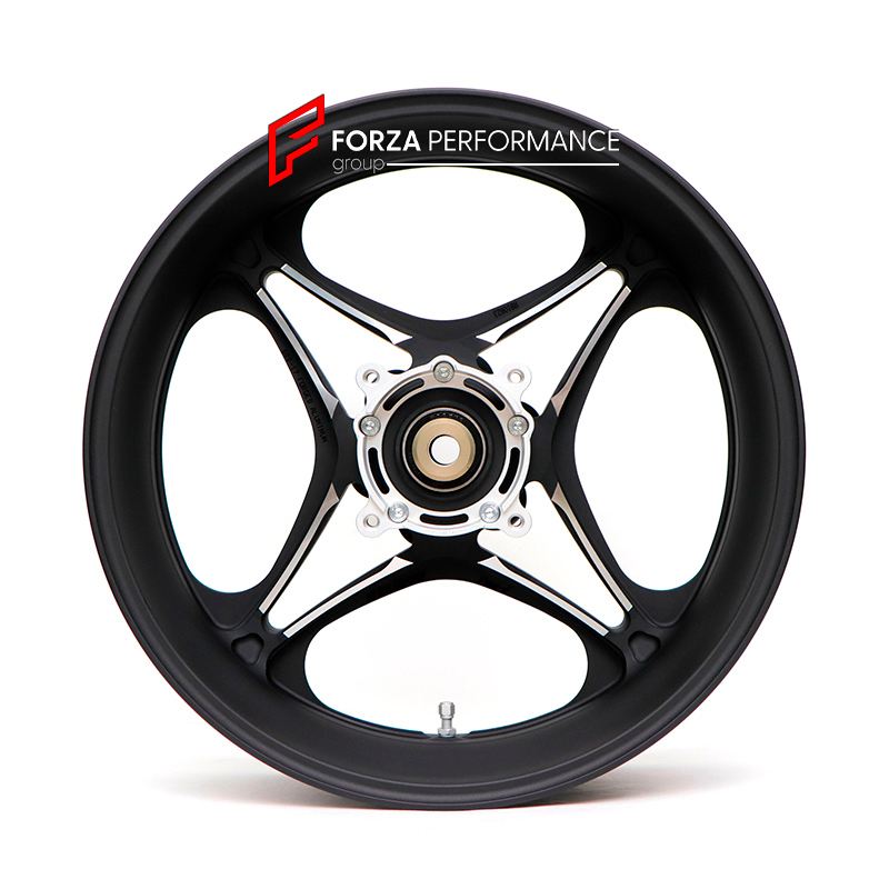 We manufacture premium quality forged motorcycle wheels rims for DUCATI PANIGALE in any design, size and color.

Wheel sizes (motorcycle spec):

Front: 3.5 x 17

Rear: 6 x 17

Finishing: Any

We offer motorcycle wheels in many sizes: 16, 17, 18, 19, 20, 21, 23, 26, 30, 32, and 34 inches. If you need a different size, please contact us.
All our motorcycle wheels come with the bearings already installed.
Our wheels come with standard hubs, but you can choose to upgrade to our special performance hubs.
You can