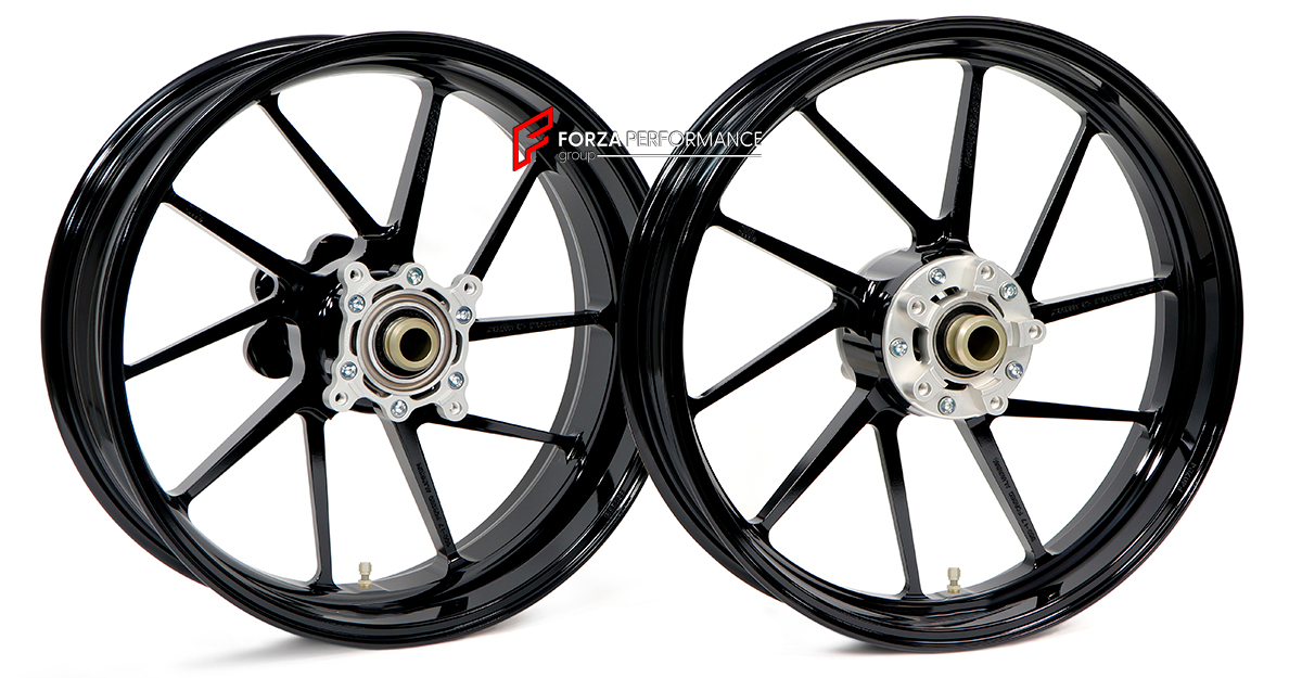 We manufacture premium quality forged motorcycle wheels rims for DUCATI PANIGALE in any design, size and color.

Wheel sizes (motorcycle spec):

Front: 3.5 x 17

Rear: 6 x 17

Finishing: Any

We offer motorcycle wheels in many sizes: 16, 17, 18, 19, 20, 21, 23, 26, 30, 32, and 34 inches. If you need a different size, please contact us.
All our motorcycle wheels come with the bearings already installed.
Our wheels come with standard hubs, but you can choose to upgrade to our special performance hubs.
You can