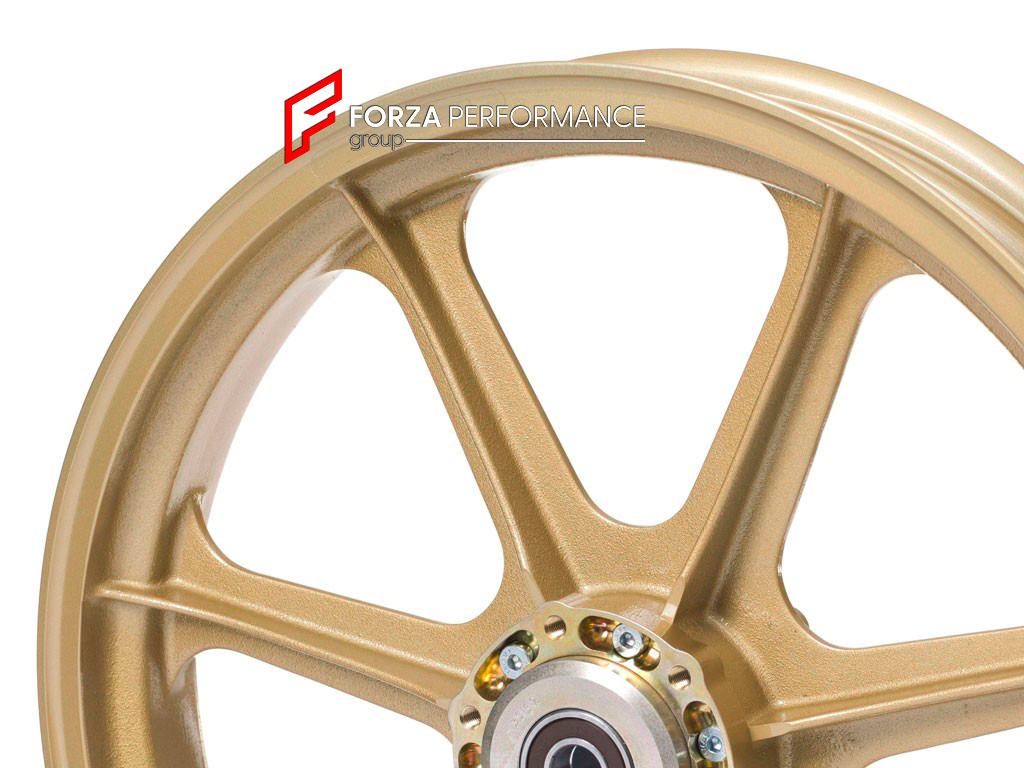 We manufacture premium quality forged motorcycle wheels rims for DUCATI PANIGALE in any design, size and color.

Wheel sizes (motorcycle spec):

Front: 3.5 x 17

Rear: 6 x 17

Finishing: Any

We offer motorcycle wheels in many sizes: 16, 17, 18, 19, 20, 21, 23, 26, 30, 32, and 34 inches. If you need a different size, please contact us.
All our motorcycle wheels come with the bearings already installed.
Our wheels come with standard hubs, but you can choose to upgrade to our special performance hubs.
You can