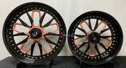 CUSTOM FORGED WHEELS RIMS for HARLEY DAVIDSON FAT BOY HERITAGE CLASSIC LOW RIDER S FAT BOB SOFTAIL SLIM STREET BOB