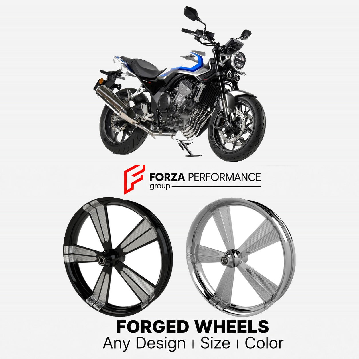 CUSTOM FORGED WHEELS RIMS for HONDA CB400 SUPER FOUR
