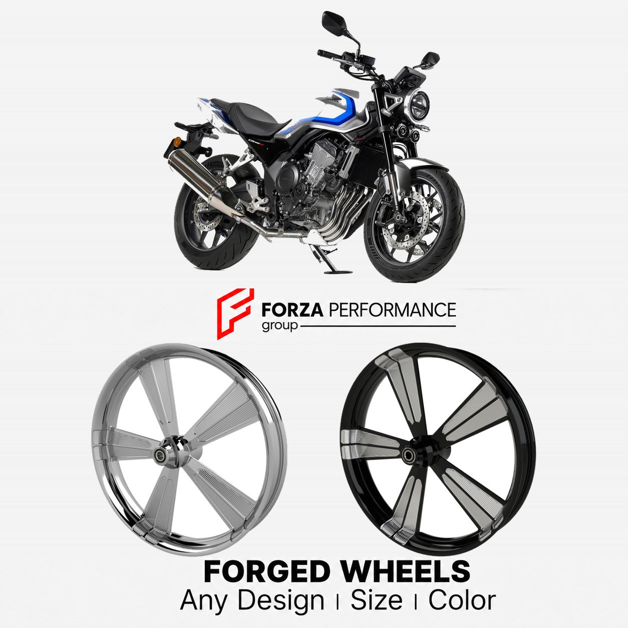 CUSTOM FORGED WHEELS RIMS for HONDA CB400 SUPER FOUR