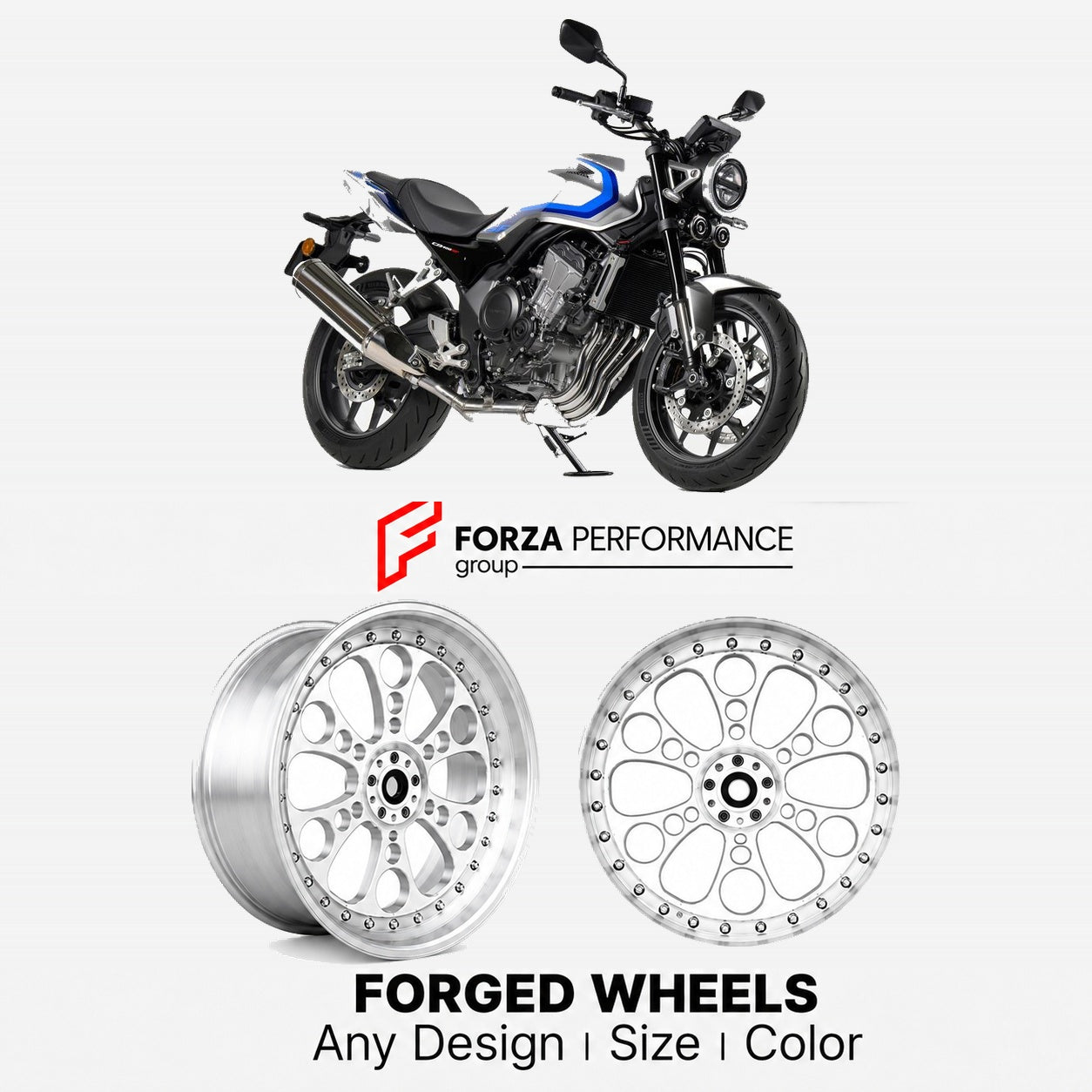 CUSTOM FORGED WHEELS RIMS for HONDA CB400 SUPER FOUR