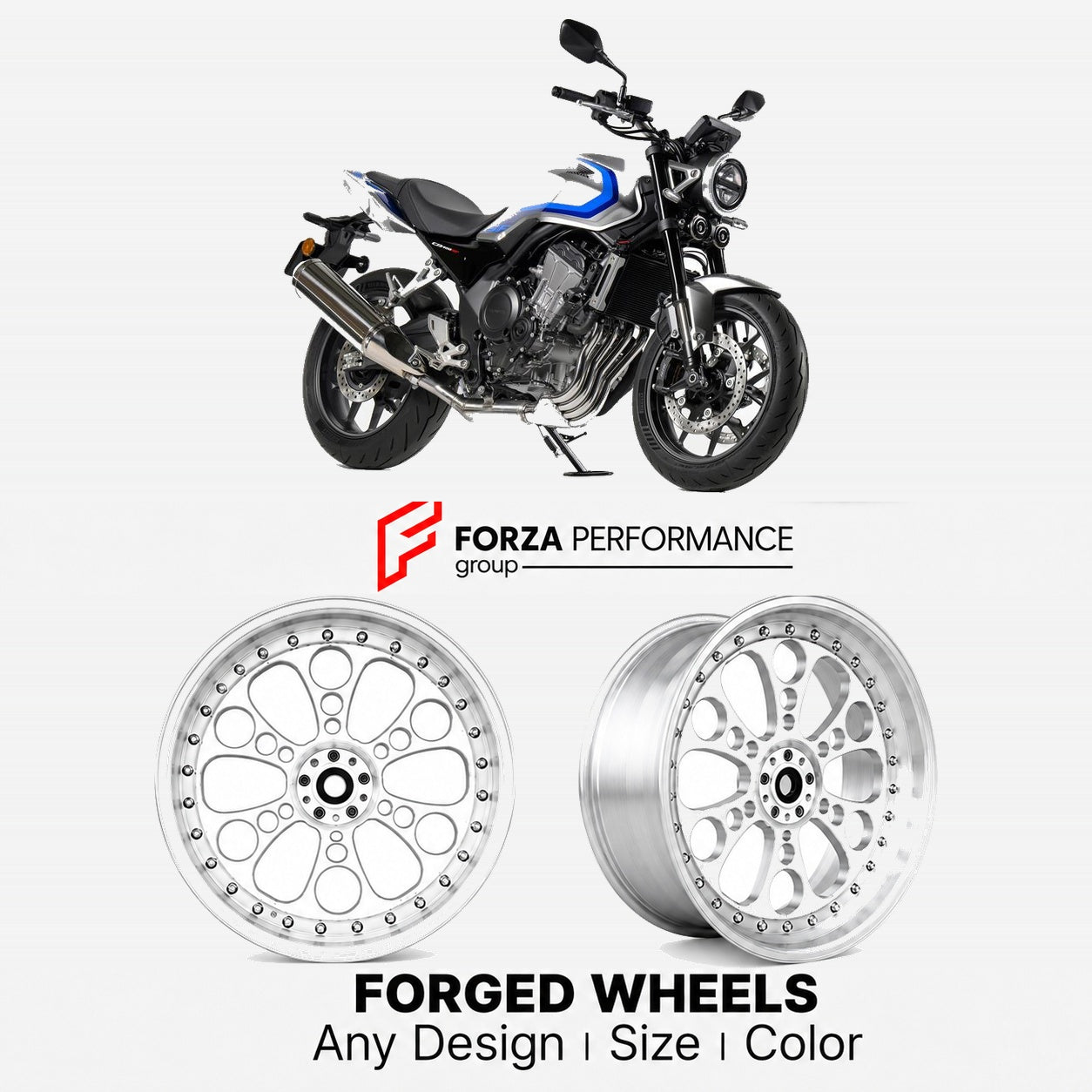 CUSTOM FORGED WHEELS RIMS for HONDA CB400 SUPER FOUR