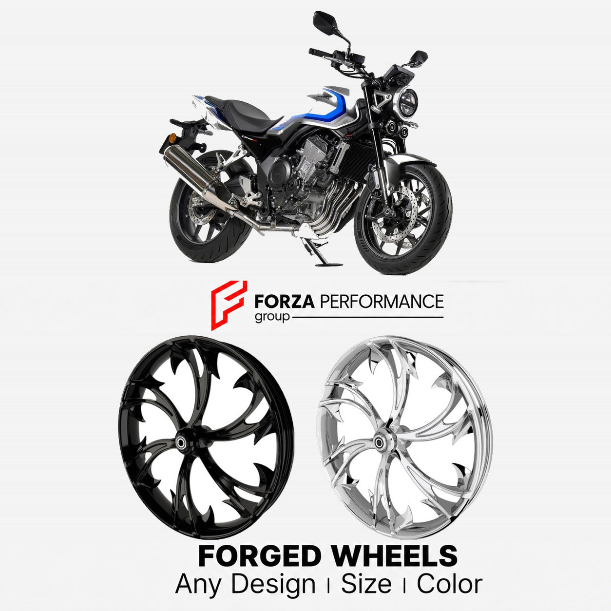 CUSTOM FORGED WHEELS RIMS for HONDA CB400 SUPER FOUR
