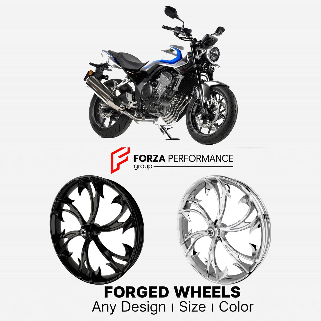 CUSTOM FORGED WHEELS RIMS for HONDA CB400 SUPER FOUR
