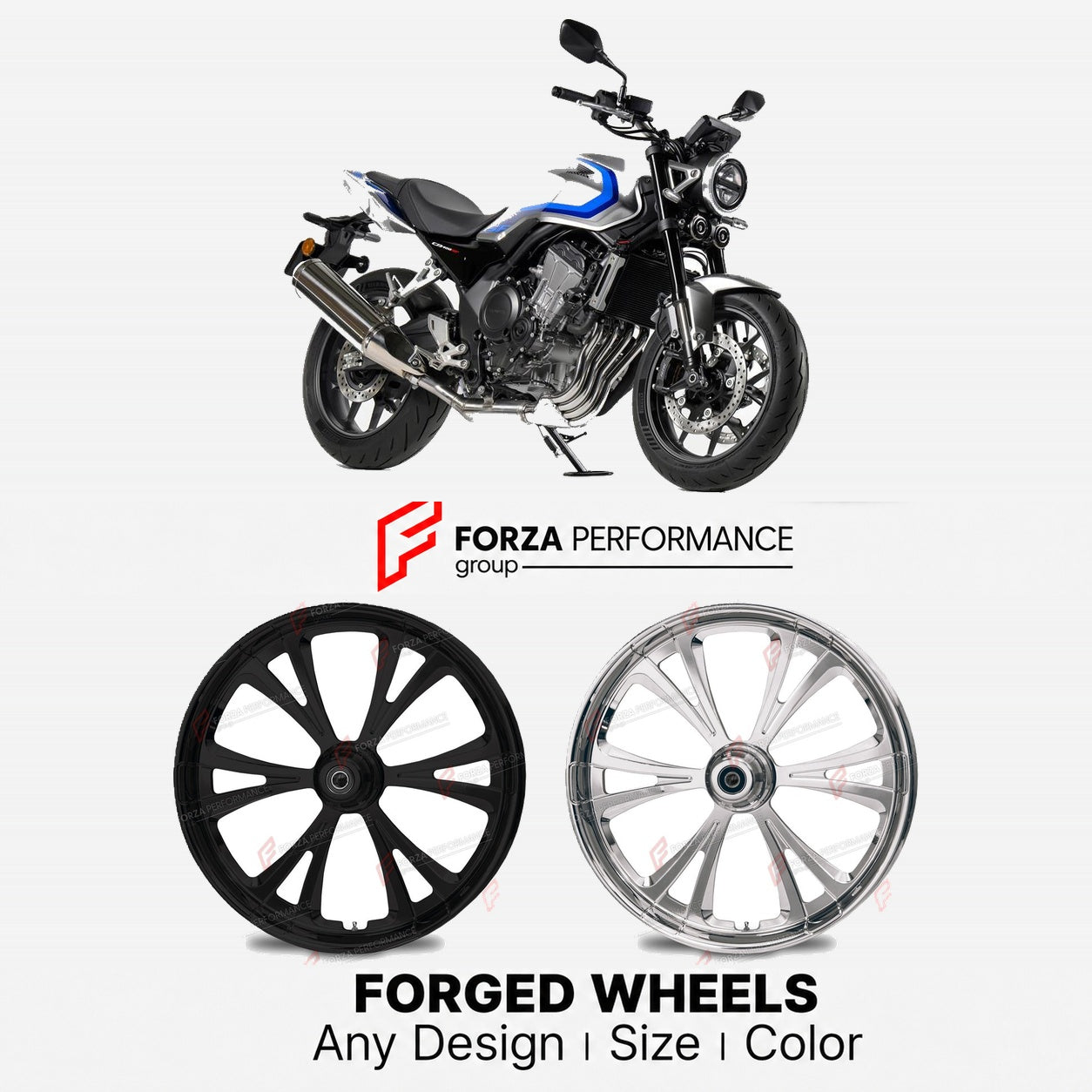 CUSTOM FORGED WHEELS RIMS for HONDA CB400 SUPER FOUR