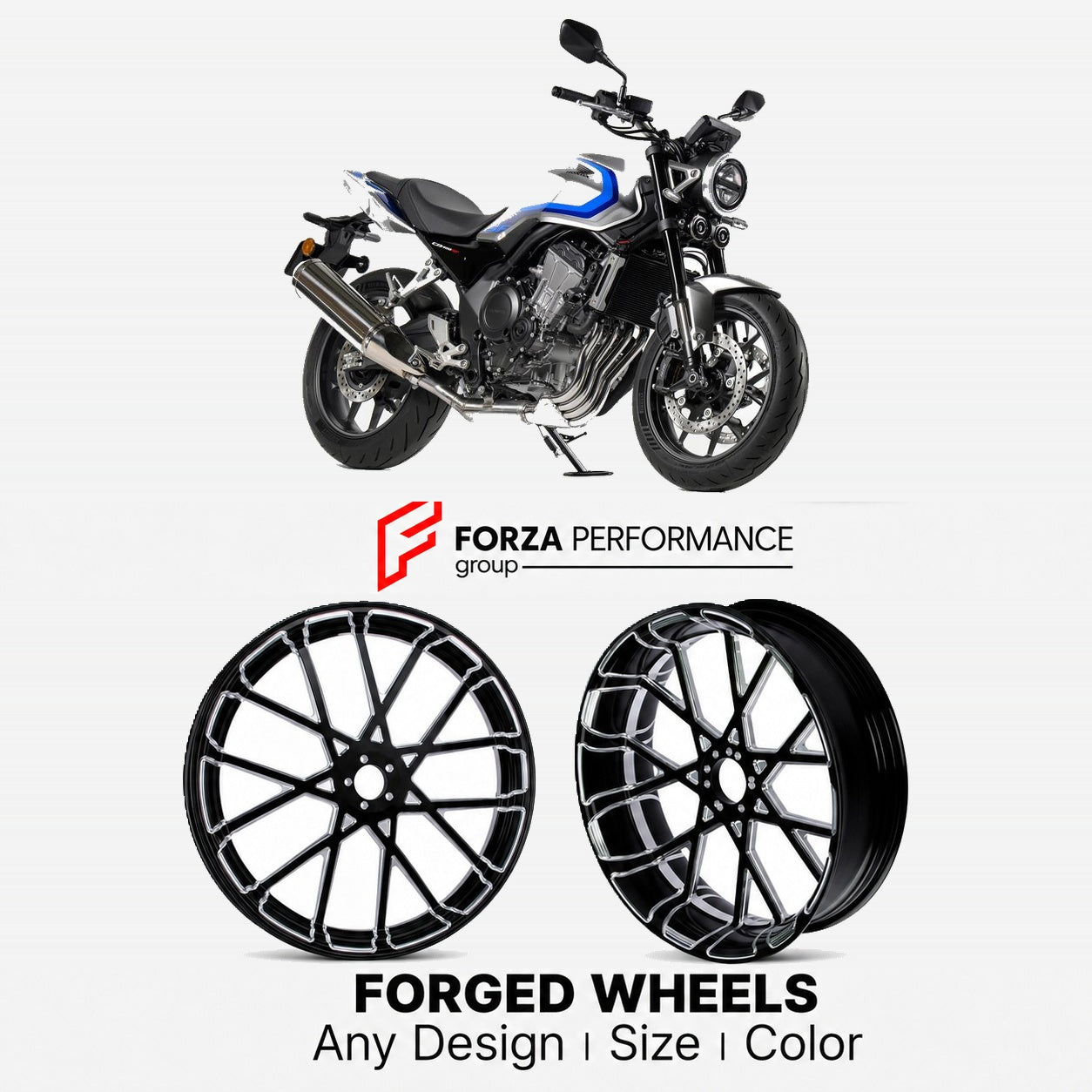 CUSTOM FORGED WHEELS RIMS for HONDA CB400 SUPER FOUR