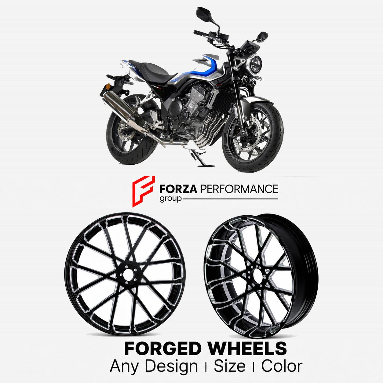 CUSTOM FORGED WHEELS RIMS for HONDA CB400 SUPER FOUR