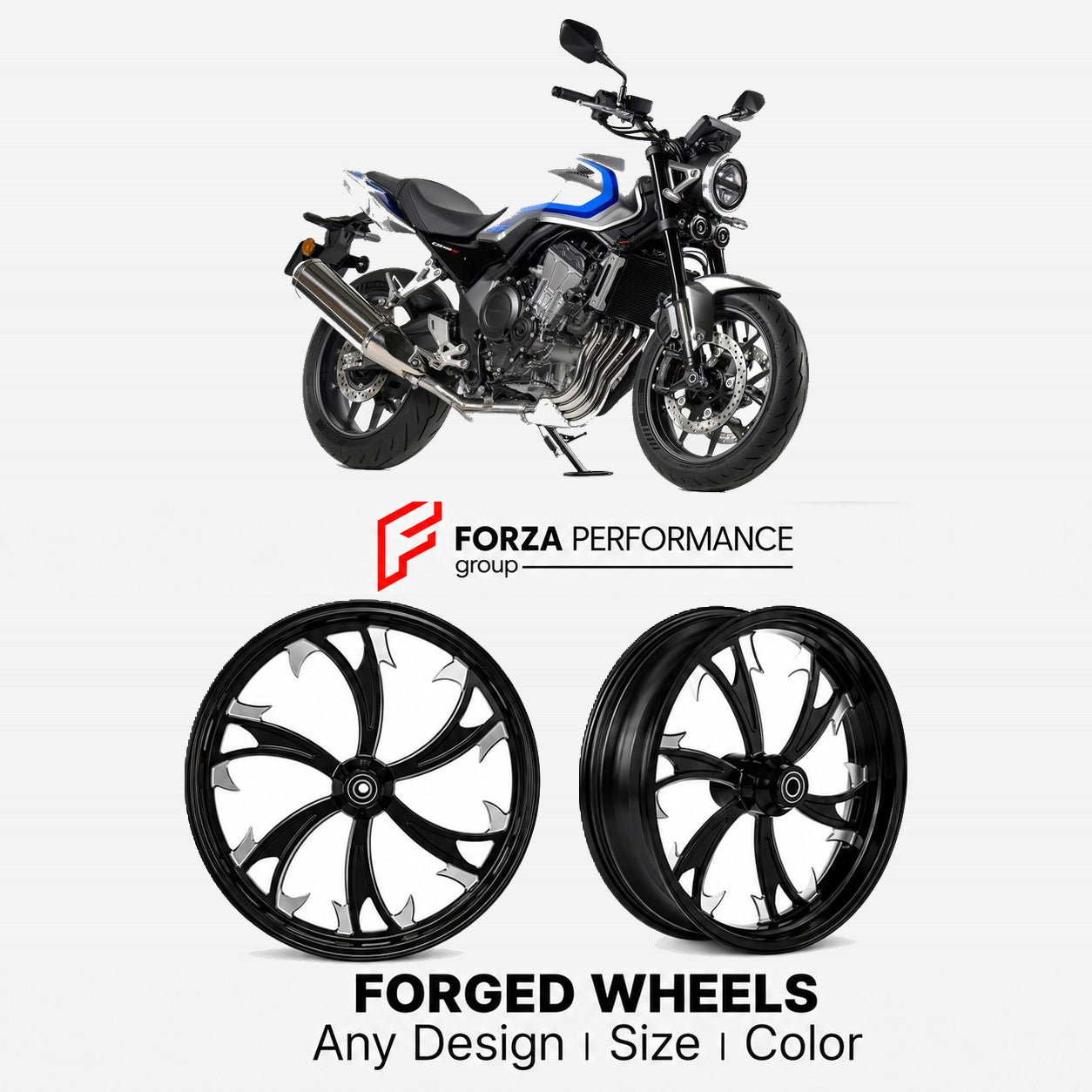 CUSTOM FORGED WHEELS RIMS for HONDA CB400 SUPER FOUR