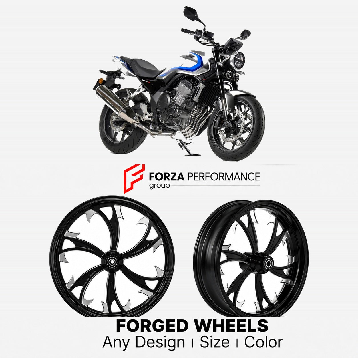 CUSTOM FORGED WHEELS RIMS for HONDA CB400 SUPER FOUR