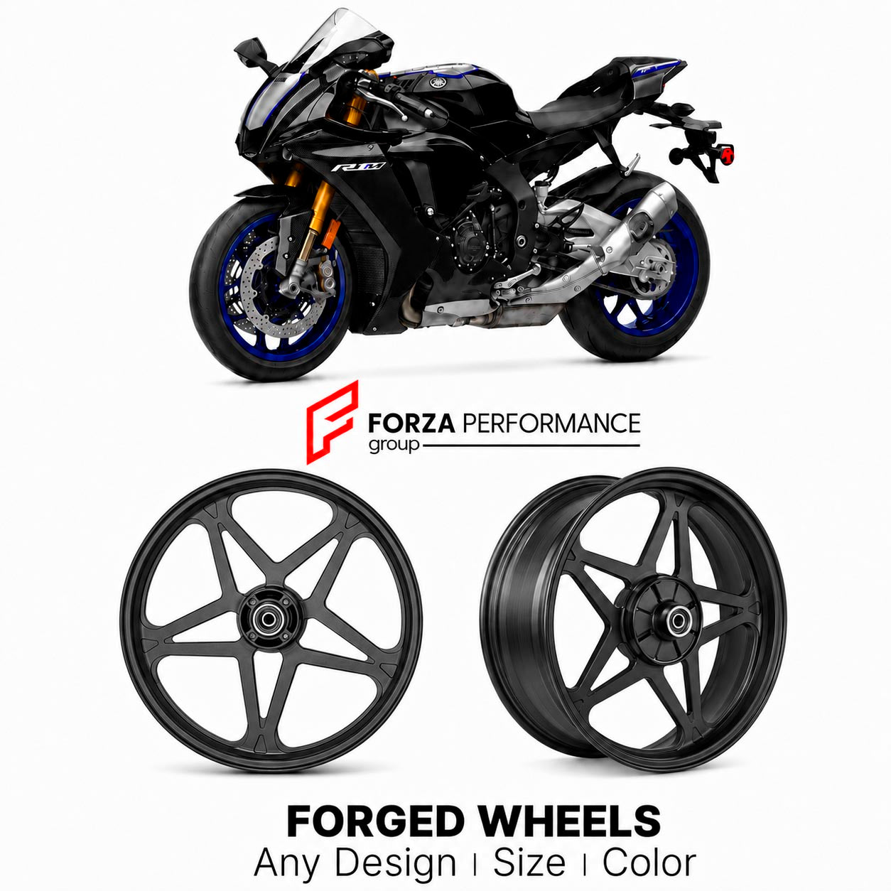 CUSTOM FORGED WHEELS RIMS for HONDA CBR600RR