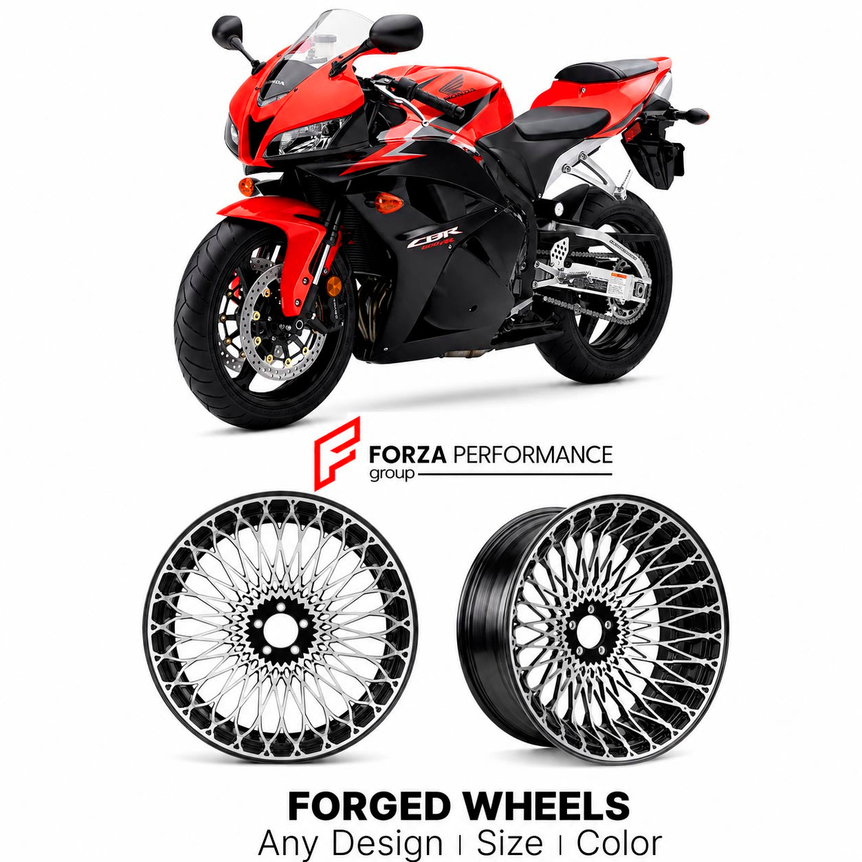 CUSTOM FORGED WHEELS RIMS for HONDA CBR600RR