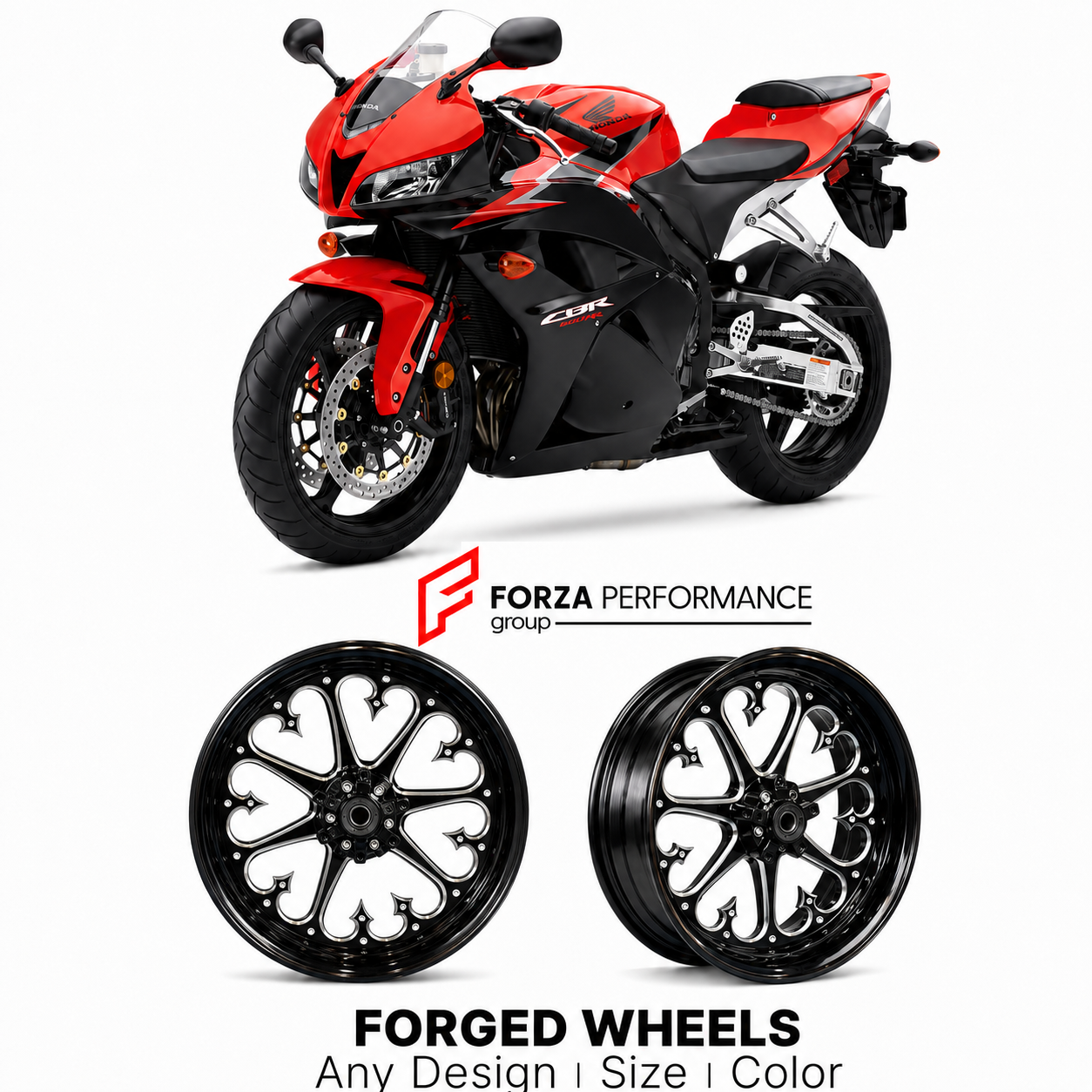CUSTOM FORGED WHEELS RIMS for HONDA CBR600RR
