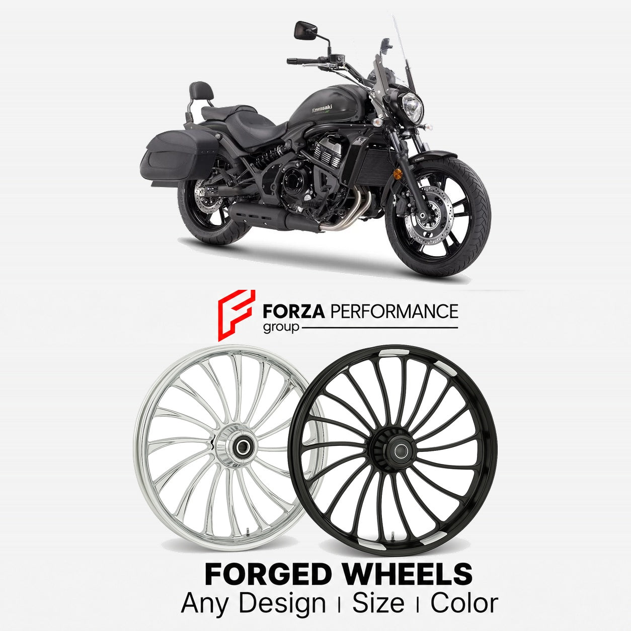 CUSTOM FORGED WHEELS RIMS for KAWASAKI VULCAN S