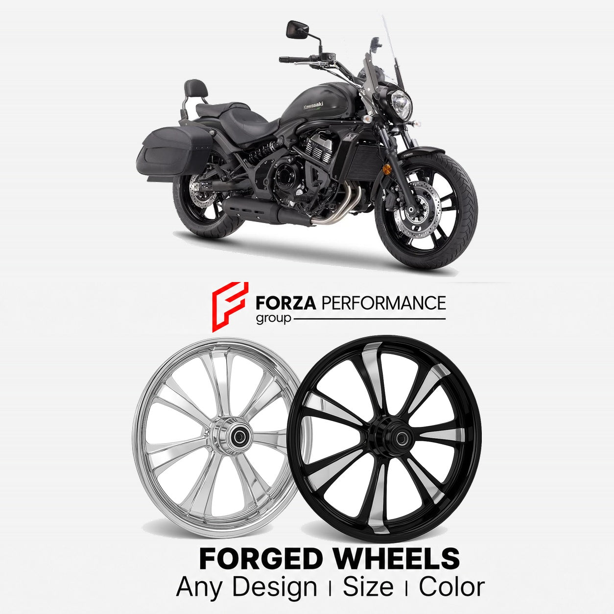 CUSTOM FORGED WHEELS RIMS for KAWASAKI VULCAN S