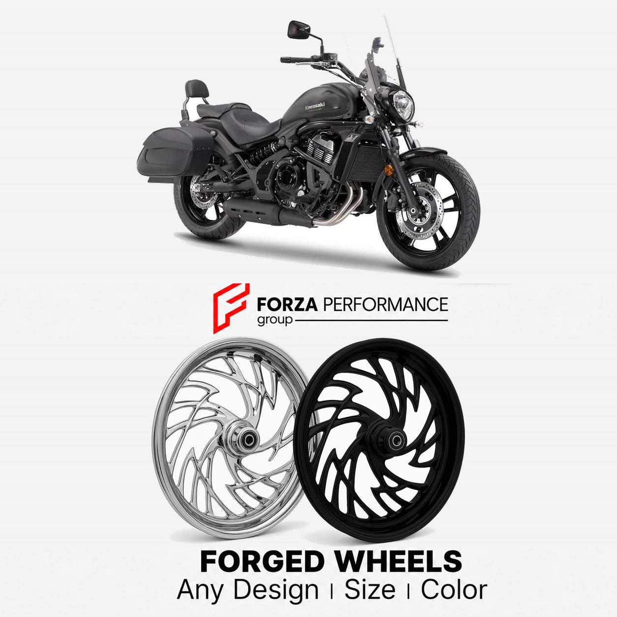 CUSTOM FORGED WHEELS RIMS for KAWASAKI VULCAN S