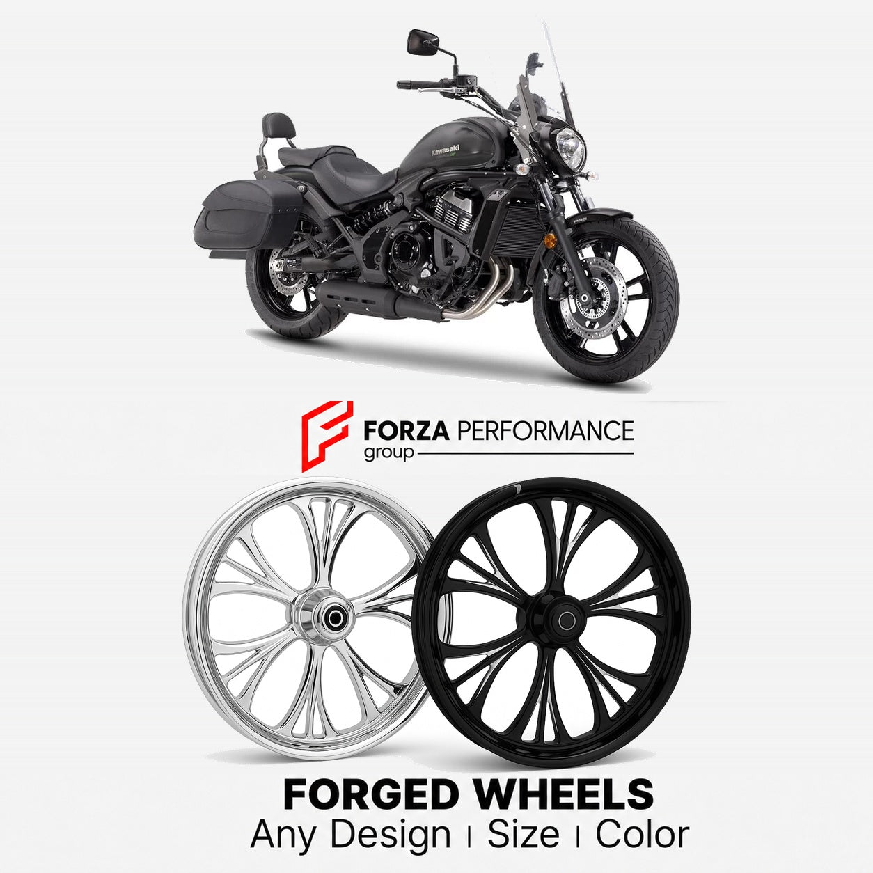 CUSTOM FORGED WHEELS RIMS for KAWASAKI VULCAN S