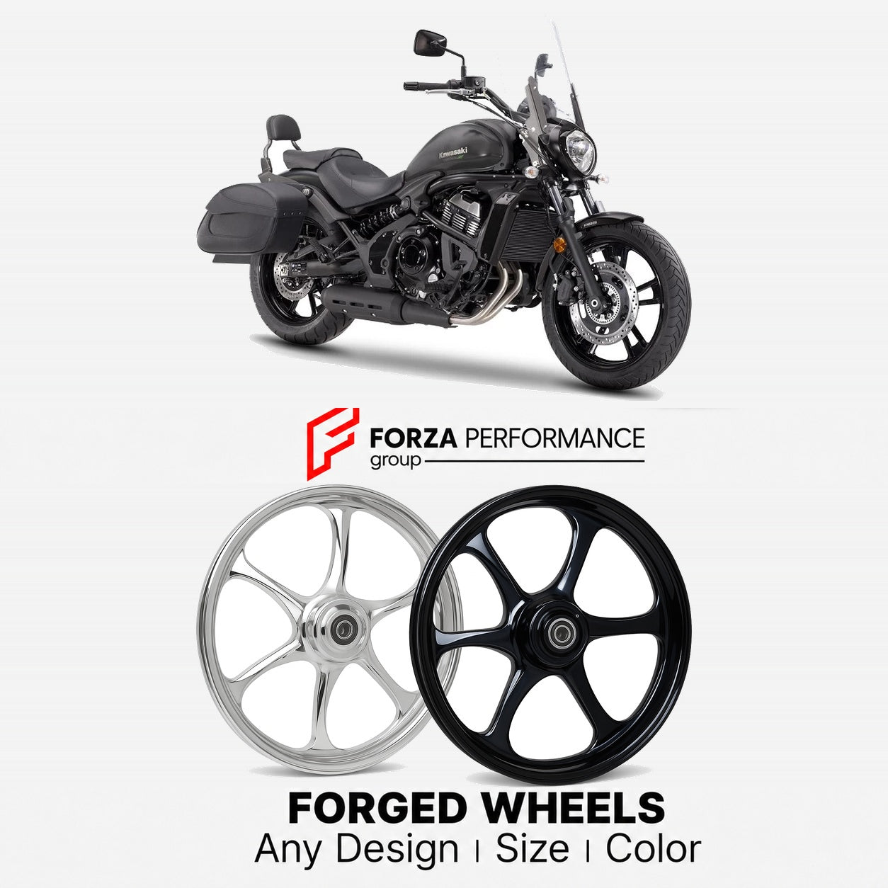 CUSTOM FORGED WHEELS RIMS for KAWASAKI VULCAN S