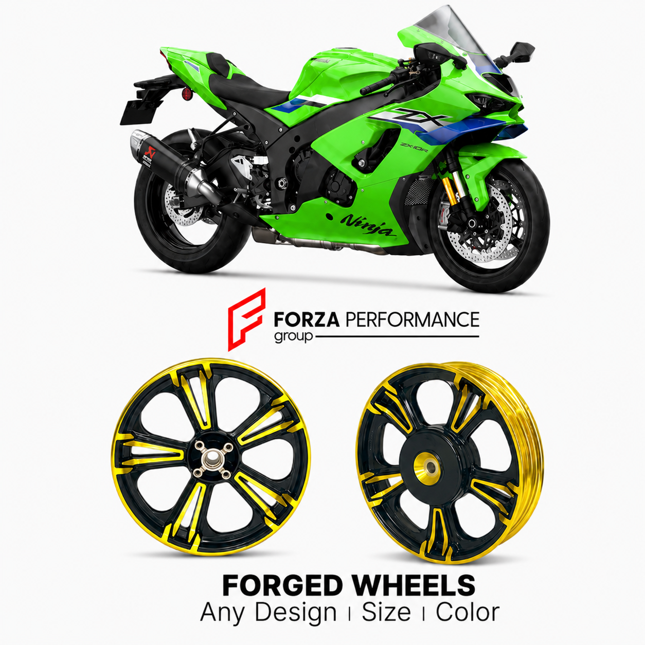 CUSTOM FORGED WHEELS RIMS for KAWASAKI ZX-6R
