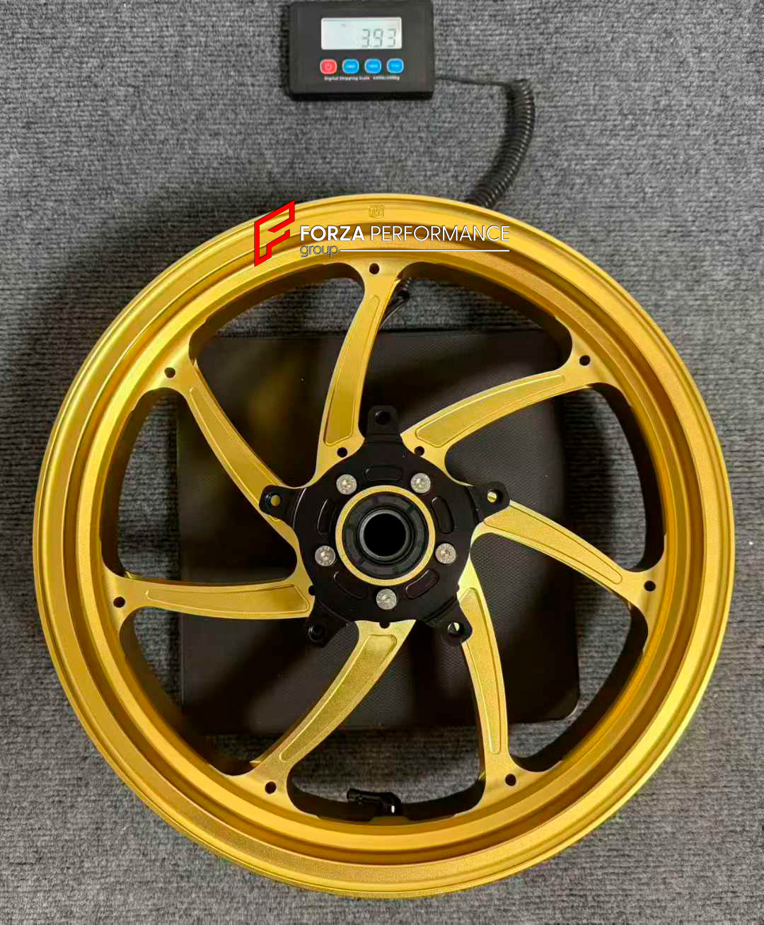We manufacture premium quality forged motorcycle wheels rims for SUZUKI HAYABUSA in any design, size, color.

Wheel sizes (motorcycle spec):

Front: 3.5 x 17

Rear: 6 x 17

Weight:

Front: 3.93 kg (8.66 lbs)

Rear: 5.12 kg (11.29 lbs)

Finishing: Gloss Gold