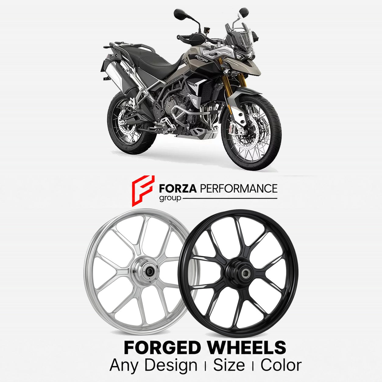 CUSTOM FORGED WHEELS RIMS for TRIUMPH TIGER 900