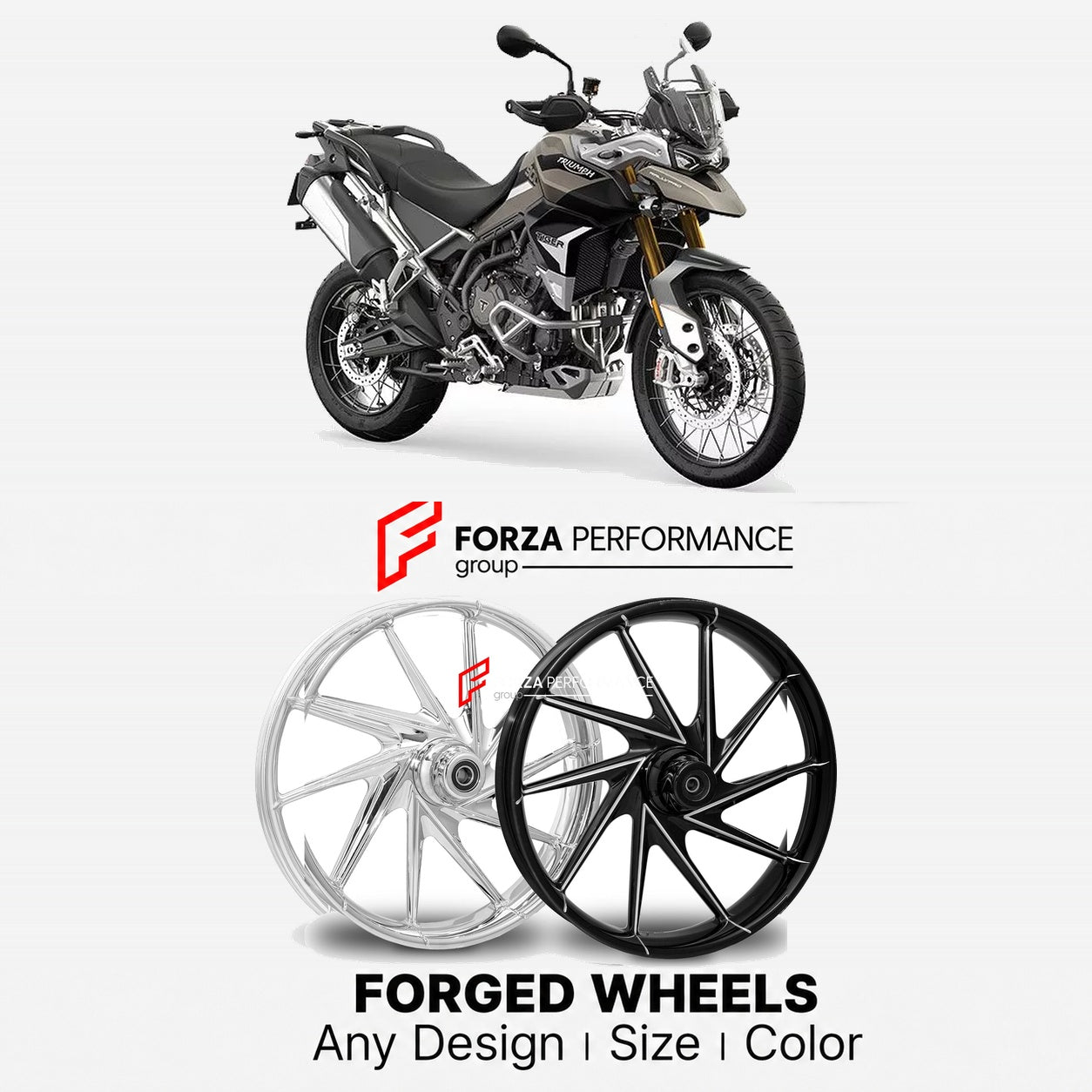 CUSTOM FORGED WHEELS RIMS for TRIUMPH TIGER 900