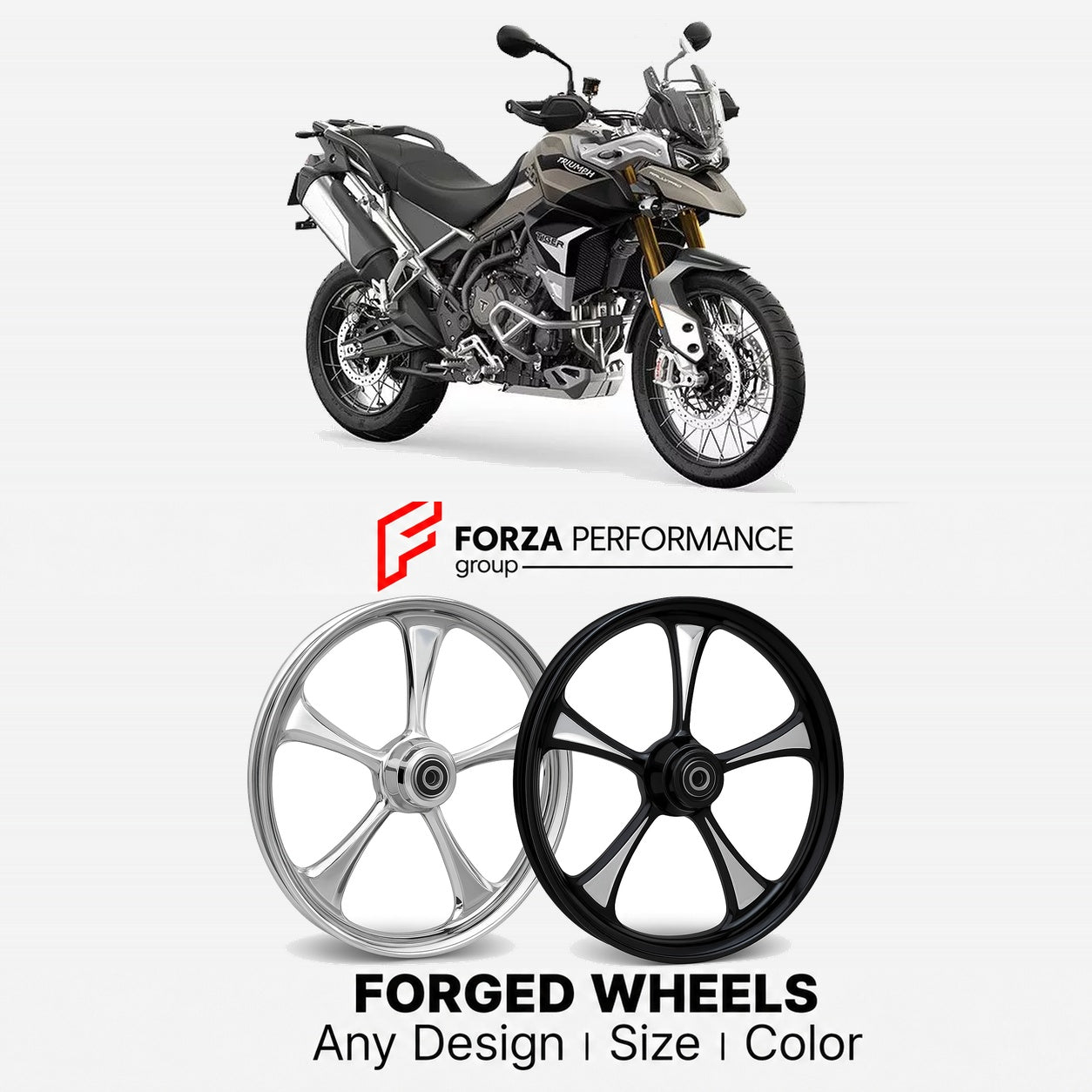 CUSTOM FORGED WHEELS RIMS for TRIUMPH TIGER 900