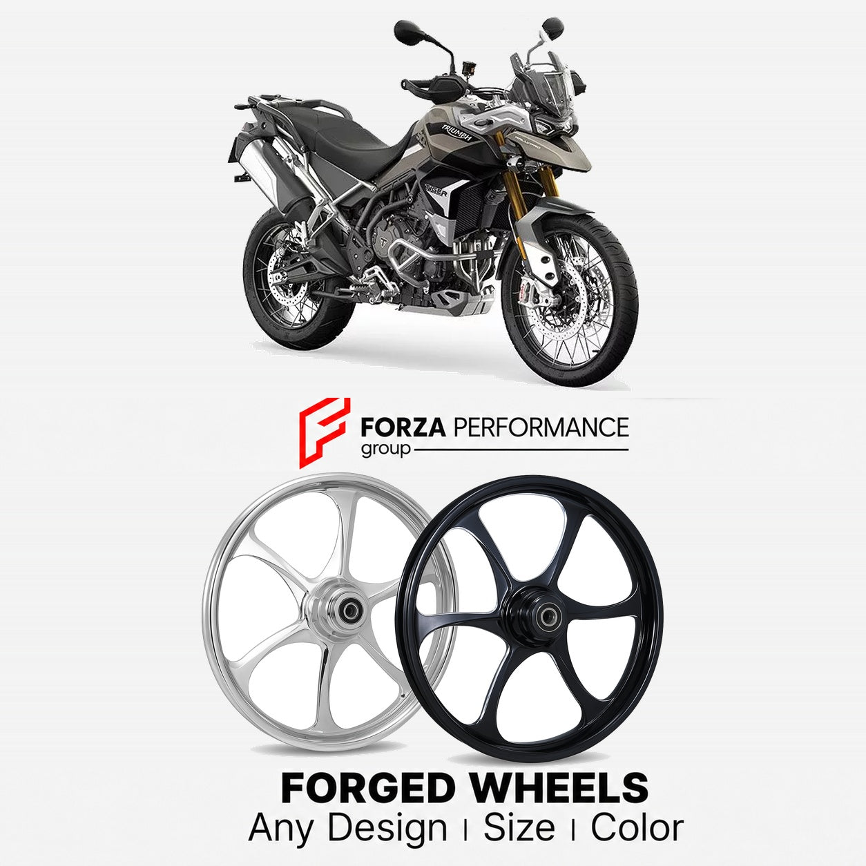 CUSTOM FORGED WHEELS RIMS for TRIUMPH TIGER 900