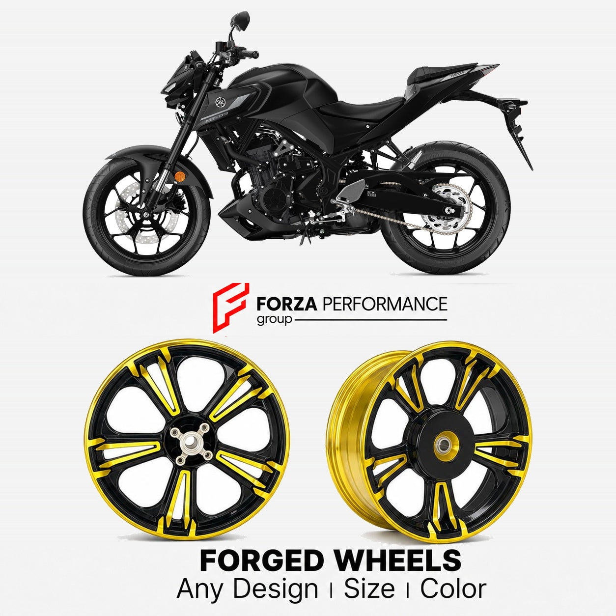 CUSTOM FORGED WHEELS RIMS for YAMAHA MT-03