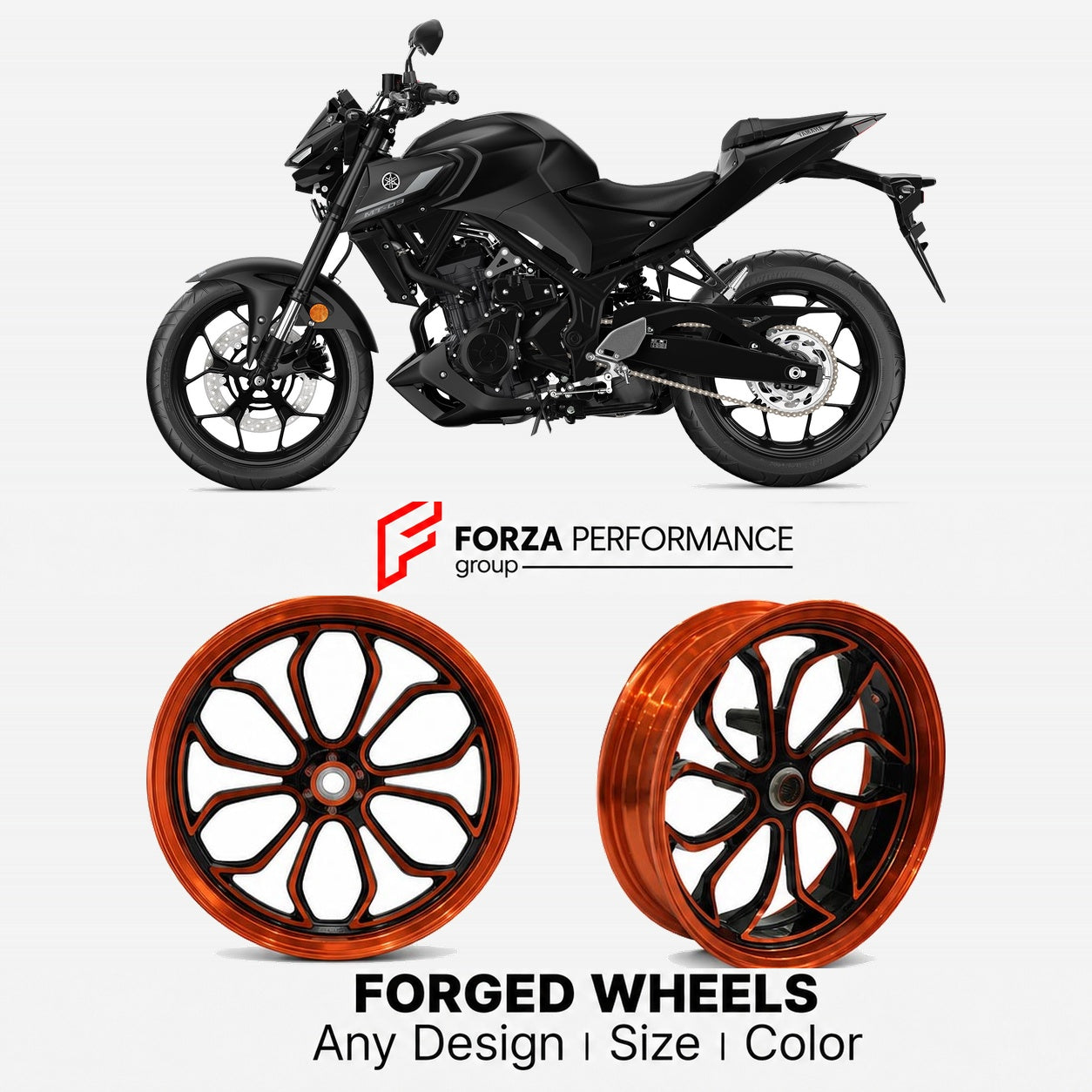 CUSTOM FORGED WHEELS RIMS for YAMAHA MT-03