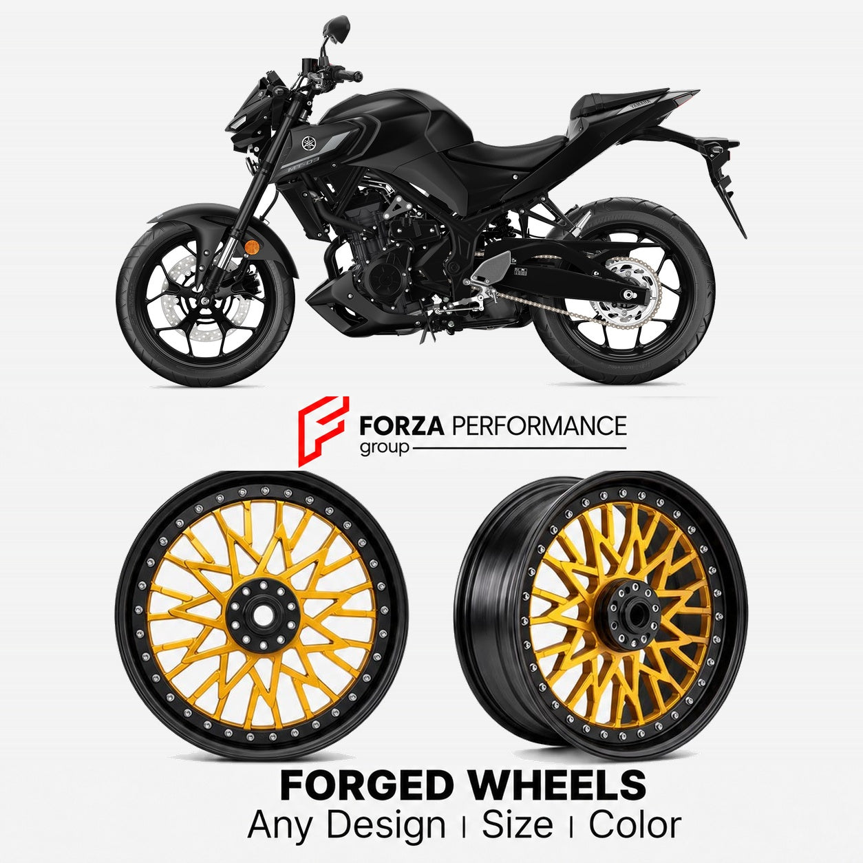 CUSTOM FORGED WHEELS RIMS for YAMAHA MT-03