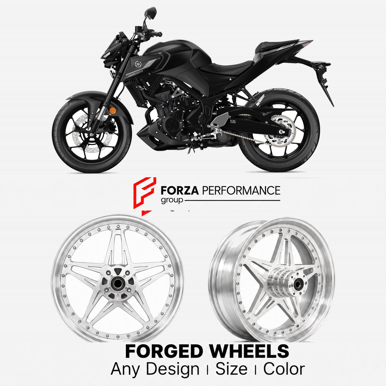 CUSTOM FORGED WHEELS RIMS for YAMAHA MT-03