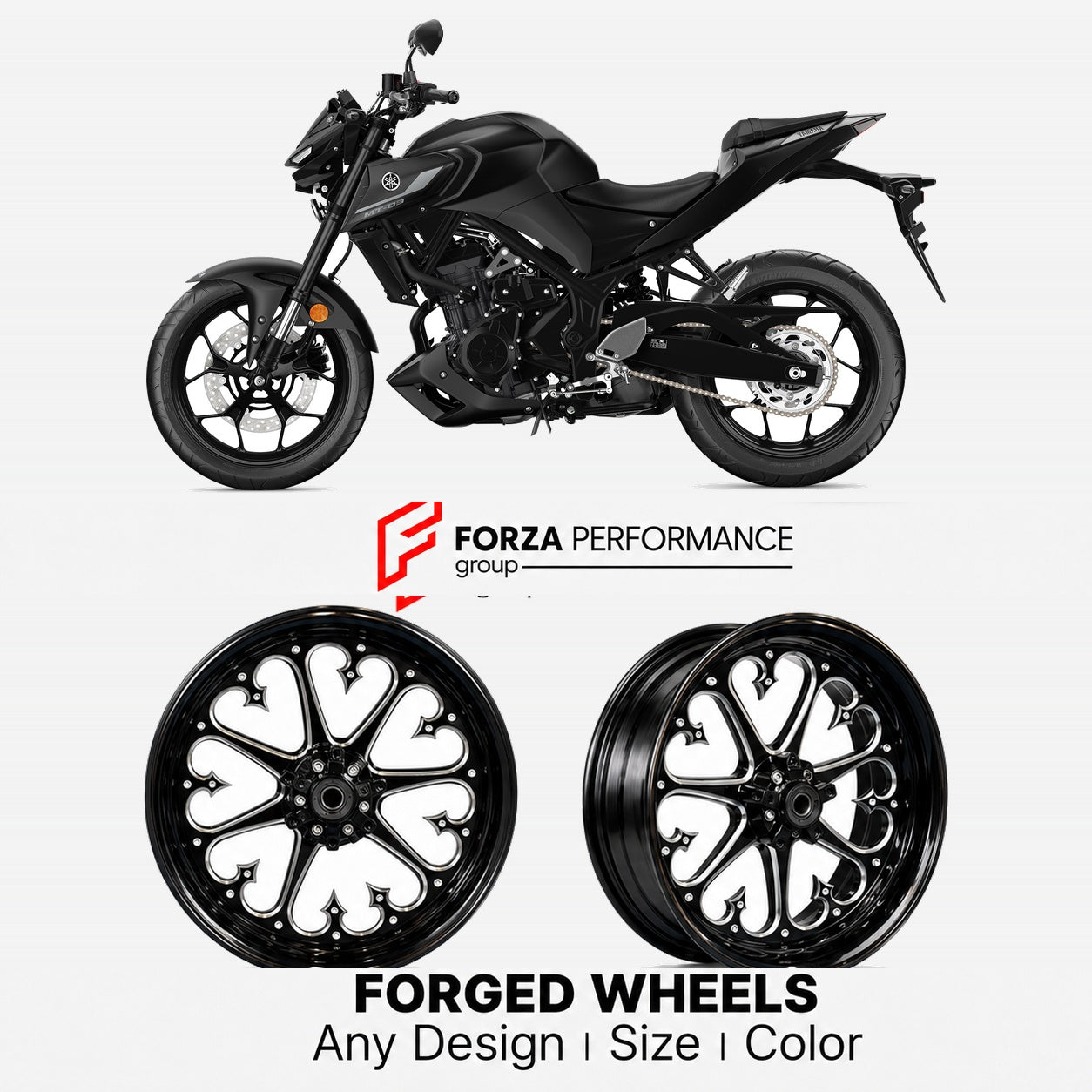 CUSTOM FORGED WHEELS RIMS for YAMAHA MT-03