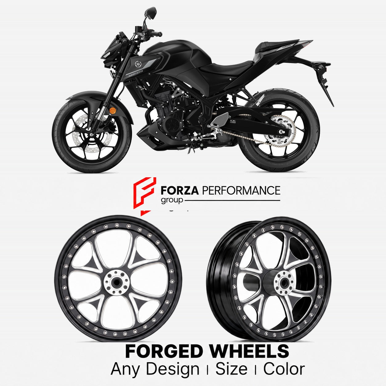 CUSTOM FORGED WHEELS RIMS for YAMAHA MT-03