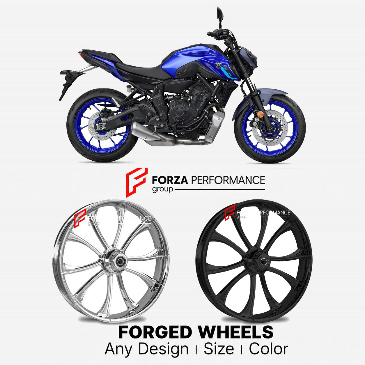 CUSTOM FORGED WHEELS RIMS for YAMAHA MT-07
