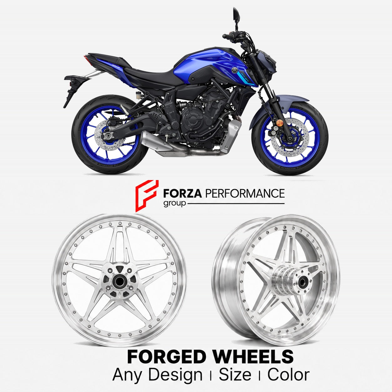CUSTOM FORGED WHEELS RIMS for YAMAHA MT-07