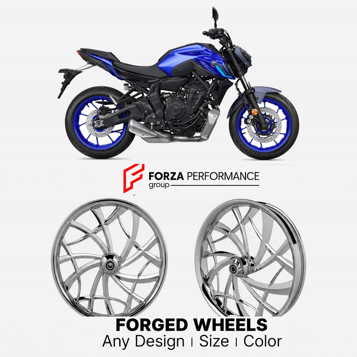 CUSTOM FORGED WHEELS RIMS for YAMAHA MT-07
